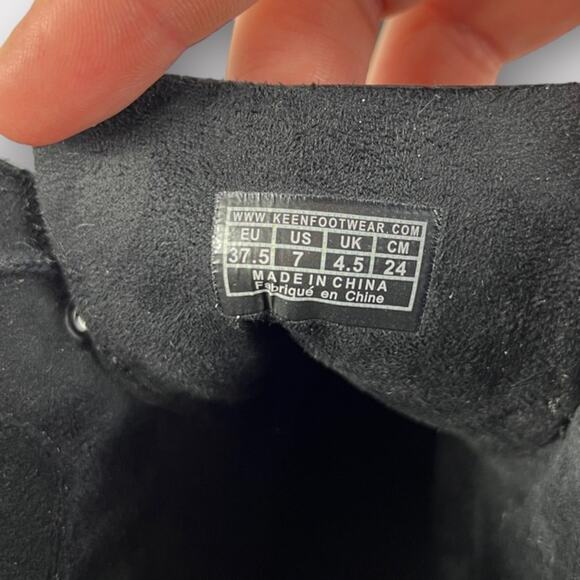 Keen Akita Leather Lace-Up Wedge Ankle Boot Size 7 - Picture 7 of 8